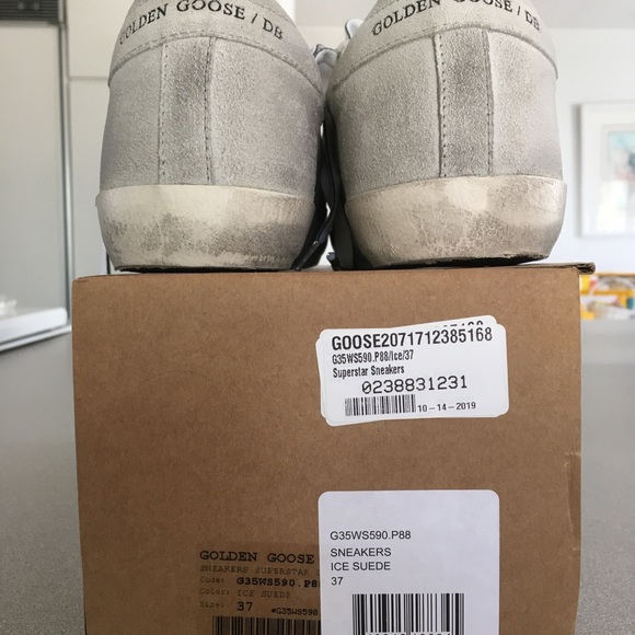 Golden Goose Superstar in Ice Suede sz 37 NIB - Picture 3 of 8